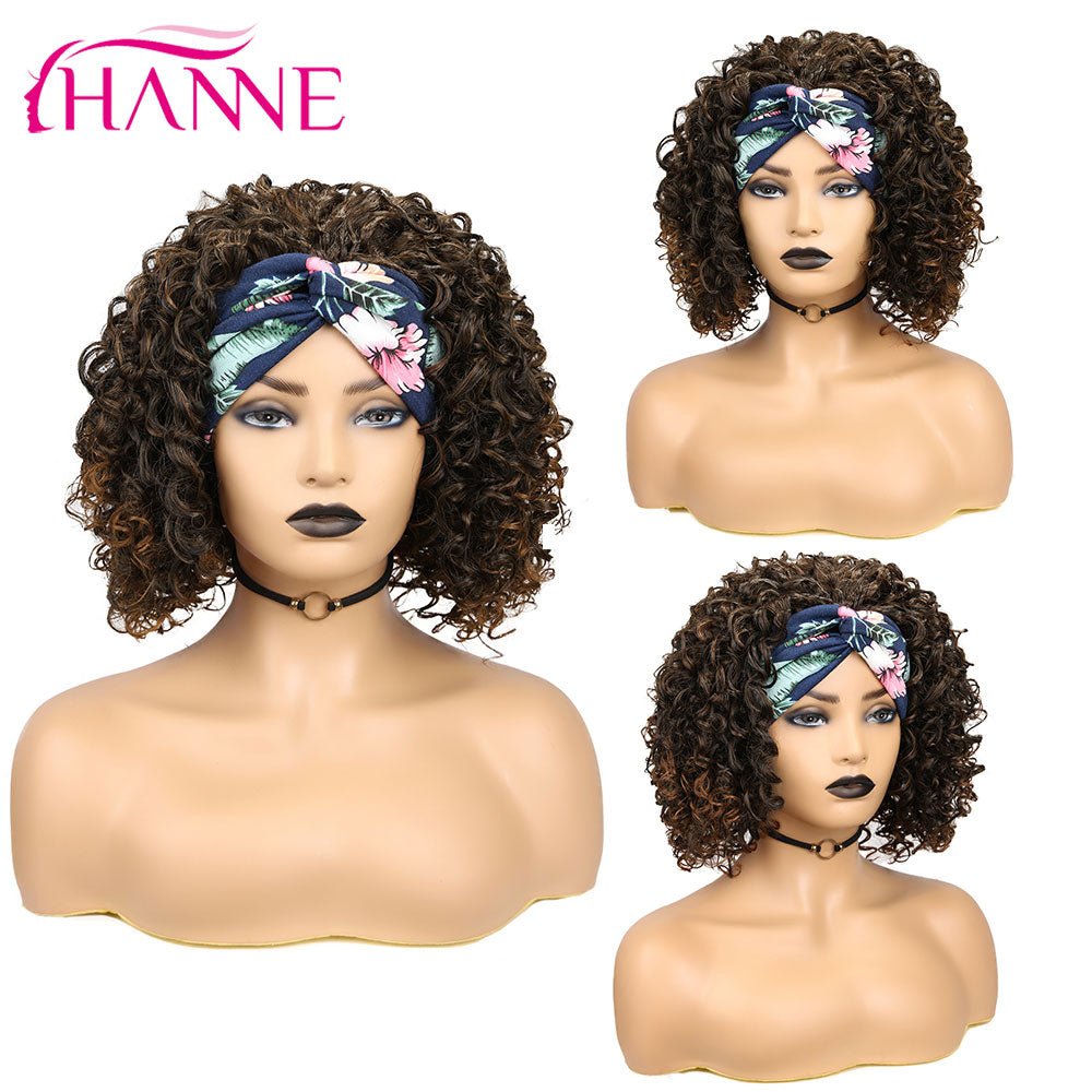 Kinky Curly Headband Wig