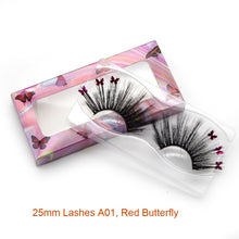 Load image into Gallery viewer, Faux Mink Long 25mm Butterfly Eyelashes 14/16/18mm
