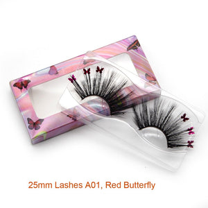 Faux Mink Long 25mm Butterfly Eyelashes 14/16/18mm