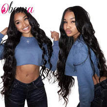 Load image into Gallery viewer, Brazilian Body Wave Bundles With Closure hair 100% Remy Human Hair Bundles With Closure 3/4 Bundles With 4x4 Closure
