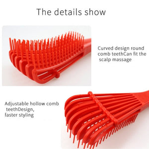 Plastic Detangling Hair Brush Scalp Massage Detangler Wet Curly Comb Health Care Reduce Fatigue Hairbrush Styling Tools