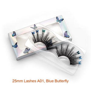 Faux Mink Long 25mm Butterfly Eyelashes 14/16/18mm