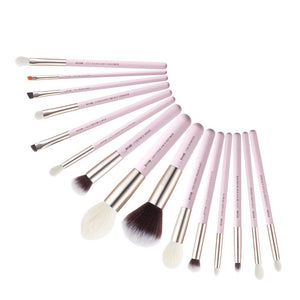 Jessup Makeup Brushes Set 15pcs Foundation Highlighter Powder Make Up Brush Eyeshadow Liner Blending Cosmetic Tool Kits