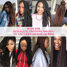 Load image into Gallery viewer, Brazil Wool Synthetic Hair for African Hair Braiding for Dreadlocs Making
