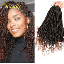 Load image into Gallery viewer, Saisity Synthetic Nubian Twist Braids Crotchet Passion Spring Twists Braiding Hair Extensions Ombre Crochet Braids Hair
