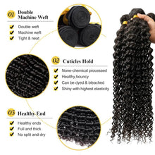 Load image into Gallery viewer, Brazilian Jerry Curly Human Hair Bundles 32 34 Inch Deep Wave Bundles Human Hair Extension
