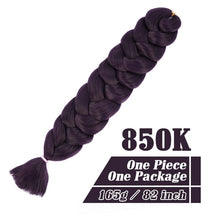 Load image into Gallery viewer, 82 Inch Xpression Jumbo Braiding Hair 165g Pre Stretched Twist Braids Synthetic Hair Extensions
