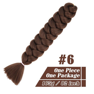 82 Inch Xpression Jumbo Braiding Hair 165g Pre Stretched Twist Braids Synthetic Hair Extensions