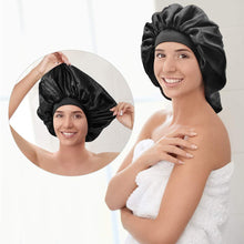 Load image into Gallery viewer, Big Size Silk Sleeping Cap Night Hat Head Cover Bonnet Satin Cheveux Nuit For Curly Hair Care Women Beauty Maintenance Designer
