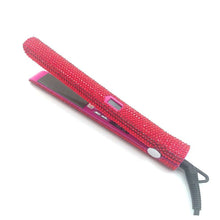 Load image into Gallery viewer, Hair Straightener Curler With Rhinestone Titanium Plate
