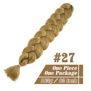 82 Inch Xpression Jumbo Braiding Hair 165g Pre Stretched Twist Braids Synthetic Hair Extensions