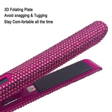 Load image into Gallery viewer, Hair Straightener Curler With Rhinestone Titanium Plate
