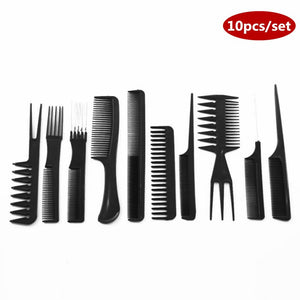 Hot Sale 10pcs Set Professional Hair Combs