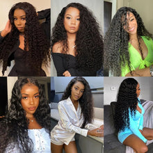 Load image into Gallery viewer, Brazilian Jerry Curly Human Hair Bundles 32 34 Inch Deep Wave Bundles Human Hair Extension
