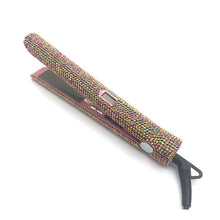 Load image into Gallery viewer, Hair Straightener Curler With Rhinestone Titanium Plate
