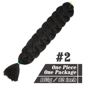 82 Inch Xpression Jumbo Braiding Hair 165g Pre Stretched Twist Braids Synthetic Hair Extensions