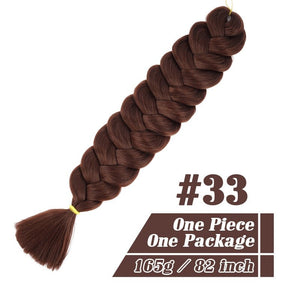 82 Inch Xpression Jumbo Braiding Hair 165g Pre Stretched Twist Braids Synthetic Hair Extensions