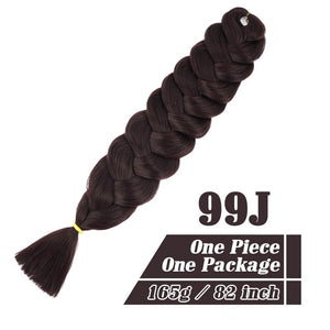 82 Inch Xpression Jumbo Braiding Hair 165g Pre Stretched Twist Braids Synthetic Hair Extensions