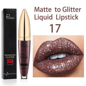 Sexy Shiny Lip Gloss Long Lasting Glitter Lipstick Liquid Shiny Lip Gloss Diamond Waterproof Pearl Lipgloss Women Lip Makeup