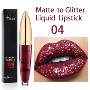 Sexy Shiny Lip Gloss Long Lasting Glitter Lipstick Liquid Shiny Lip Gloss Diamond Waterproof Pearl Lipgloss Women Lip Makeup