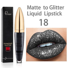 Load image into Gallery viewer, Sexy Shiny Lip Gloss Long Lasting Glitter Lipstick Liquid Shiny Lip Gloss Diamond Waterproof Pearl Lipgloss Women Lip Makeup
