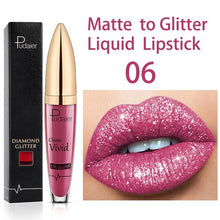 Load image into Gallery viewer, Sexy Shiny Lip Gloss Long Lasting Glitter Lipstick Liquid Shiny Lip Gloss Diamond Waterproof Pearl Lipgloss Women Lip Makeup
