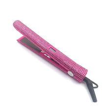 Load image into Gallery viewer, Hair Straightener Curler With Rhinestone Titanium Plate
