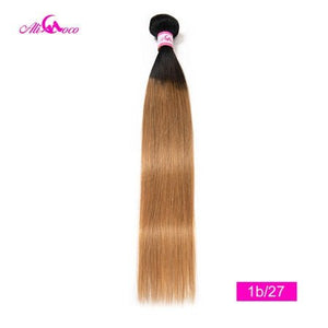 Brazilian Straight  1/3/4 Bundles Ombre 100% Human Hair Weave Bundles