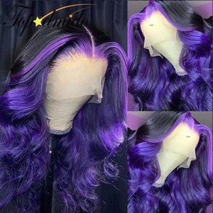 13x4 Ombre Color Lace Front Human Hair Wig Glueless Brazilian