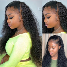 Load image into Gallery viewer, Loose Deep Wave HD Frontal Wig Curly Human Hair Brazilian 13x4 Wet And Wavy Water Wave Full Lace Front Wig
